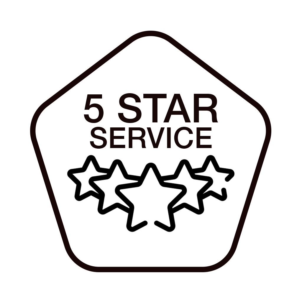 Luxury 5 Star Service Icon